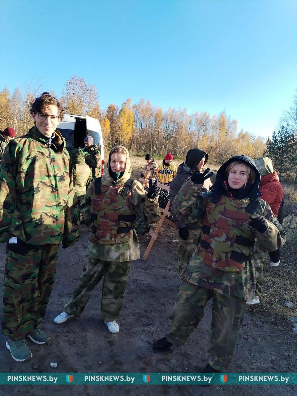 Photo report. A youth paintball tournament was held today in the Pinsk region